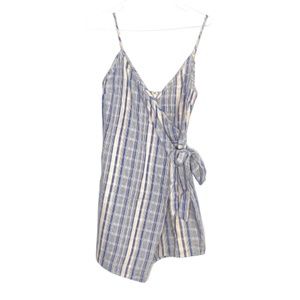 After Market Side Tie Romper Striped